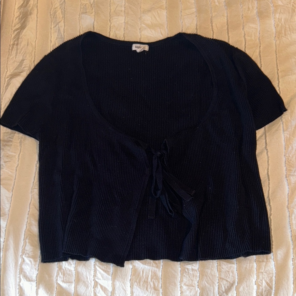 Garage Black Crop Top